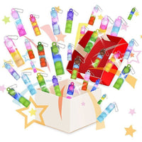 
              30 PCS Mini Pop Keychain Bubbles Party Favors Fidget Toys Stress Relief Sensory Toys for Autistic Children Classroom Prizes Gifts
            