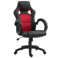 
              Vinsetto Executive Racing Swivel Gaming Office Chair PU Leather Computer Desk Chair RED & BLACK
            
