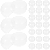 
              50/100Pcs Shell Fillable Round Balls Clear Fiber Capsules Bath Toys Multi-purpose Empty Kids Claw Machines for
            