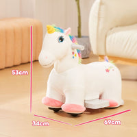 
              AIYAPLAY 6V Electric Ride on Unicorn with Music Forward
            