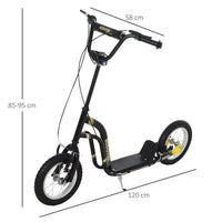 
              HOMCOM Kids Stunt Scooter with 12" Rubber Wheels, Adjustable Handlebar
            