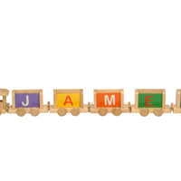 Personalised Name Wooden Alphabet Train Letters
