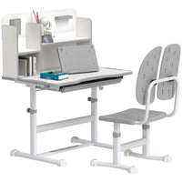 
              AIYAPLAY Kids Desk and Chair Set w/ Tiltable Desktop Reading Rack
            