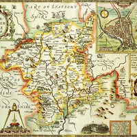 Worcestershire Historical Map 1000 Piece Jigsaw Puzzle (1610)