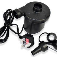 Electric Air Pump for Air Bed Mattress Inflatables Paddling Pool Beach Toys Inflator Deflator 3 Nozzles