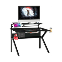 
              Neo 3 Tier Black Gaming Computer Office Desk
            