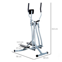 HOMCOM Air Walker Glider Cross Trainer Fitness Machine with LCD for Home Gym