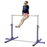 
              HOMCOM 95-145 Hcm Professional Gymnastics Horizontal Bar For Kids Home Gym Fitness PURPLE
            