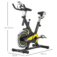 HOMCOM Exercise Bike 10KG Flywheel Cycling with Adjustable Resistance LCD Display