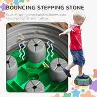 ZONEKIZ Kids Stepping Stones 11 Pieces Balance River Stones for Obstacle Course
