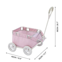 Olivia's Little World Baby Doll Pull Along Wagon Trolley Toy Cart OL-00007