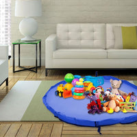 
              Doodle Nylon Toy Storage Bag and Play Mat with Drawstrings BLUE
            