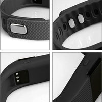 
              Aquarius OLED Display Smart Bluetooth Fitness Wristband Activity Tracker, Black
            