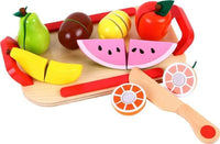 
              Lelin Wooden Cutting Fruit Play Set Childrens Food Pretend Play For Ages 3 Years +
            