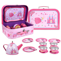 
              SOKA Fairy Tale 18 Pcs Metal Tea Set & Carry Case Toy for Kids Children
            