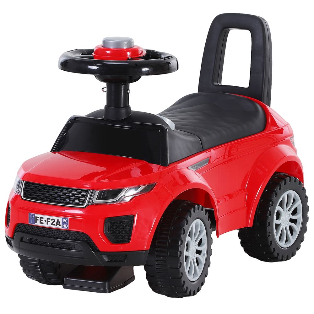 HOMCOM 3-in-1 Ride On Car Foot To Floor Slider Toddler with Horn Steering RED