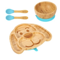 
              VINSANI BAMBOO DOG BABY PLATE BOWL & SPOON SET
            