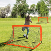 
              HOMCOM Football Soccer Goal Folding Outdoor with All Weather Net Kids Adults 6x3 Ft
            