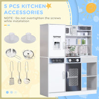 
              AIYAPLAY Play Kitchen, Pretend Toy Kitchen w/ Sounds Lights, Microwave
            