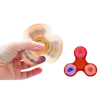 Aquarius 2-in-1 Metal Glam Finger Spinners with Three Different Lip Balm RED
