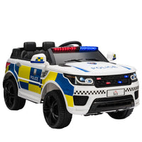 
              12V Kid Electric Ride On Police Car with Remote Siren Bluetooth 3-6 Years HOMCOM
            