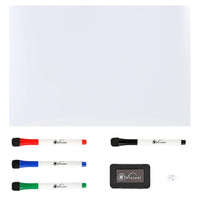 Magnetic Whiteboard 60x90cm Notes Lists Memos Menus Use 4 Magnetic Dry Wipe Pens & Magnetic Eraser