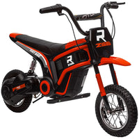 
              HOMCOM 24V Kids Electric Motorbike with Twist Grip Throttle Music Horn RED
            