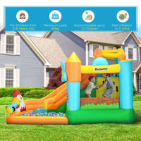 
              Outsunny Inflatable House Kids Bouncy Castle with Inflator & Bag
            