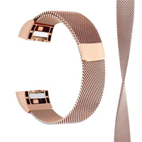 
              Aquarius Milanese Replacement Strap Band Compatible w/ Fitbit Charge2, Rose Gold
            