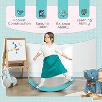 ZONEKIZ Balance Board Kids Wobble Board Stepping Stone Montessori Toy 3-6 Years BLUE