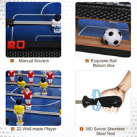 
              2ft Foosball Table Football Arcades Competition Sized for Kids, Adults, Indoor HOMCOM
            