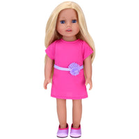 Sophia's 18 Inch Baby Doll Chloe with Pink Dress & Doll Shoes Everyday Girl Collection