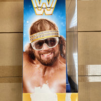 WWE Wrestlemania MACHO MAN Randy Savage 6 inch Action Figure with Ring Cart *Damaged Box*