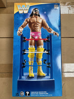 
              WWE Wrestlemania MACHO MAN Randy Savage 6 inch Action Figure with Ring Cart *Damaged Box*
            