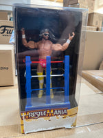 
              WWE Wrestlemania MACHO MAN Randy Savage 6 inch Action Figure with Ring Cart *Damaged Box*
            