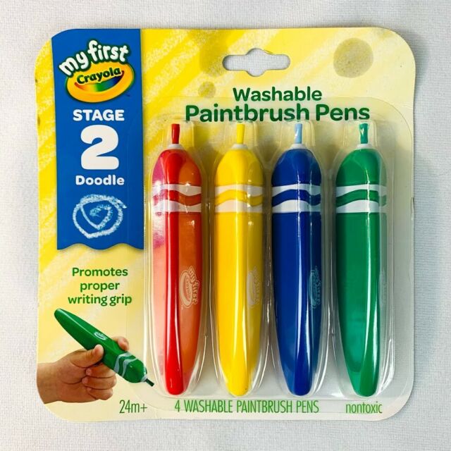 Crayola My First Toddler Paint Brush Pen Set 4 Count Assorted (81-1385)