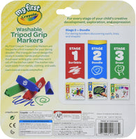 
              Crayola My First, Washable Tripod Grip Markers for Toddlers 8ct
            