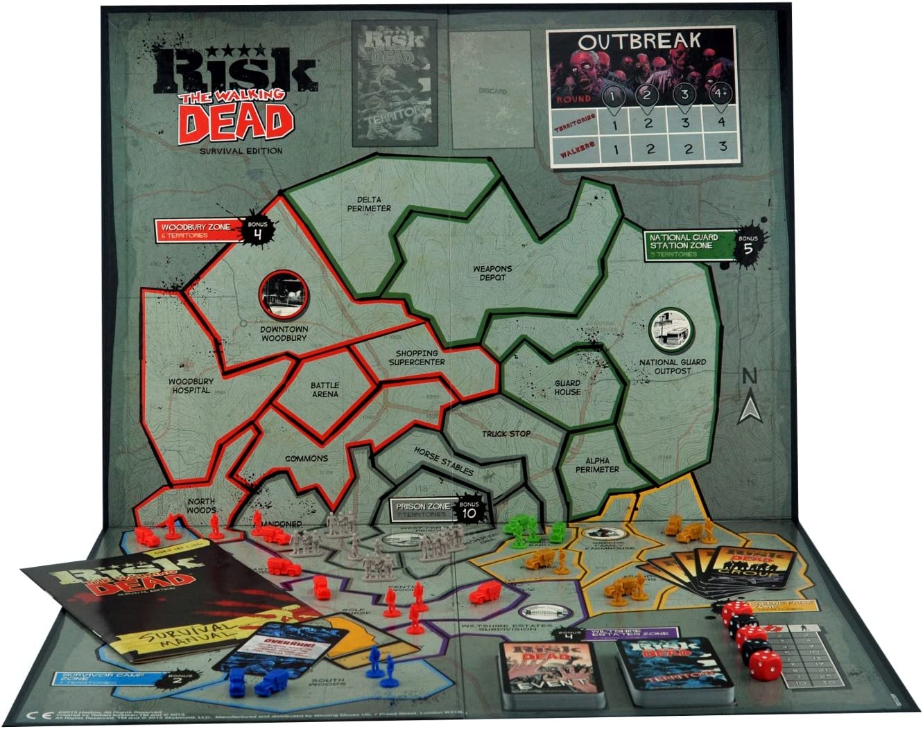 Jeu Risk The Walking Dead Edition Survie - Hasbro - Neuf Scellé (Ref: 0961)