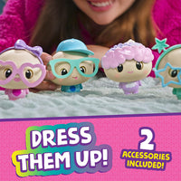 My Squishy Little Dumplings Interactive Doll Collectible with Accessories DIP (Turquoise)