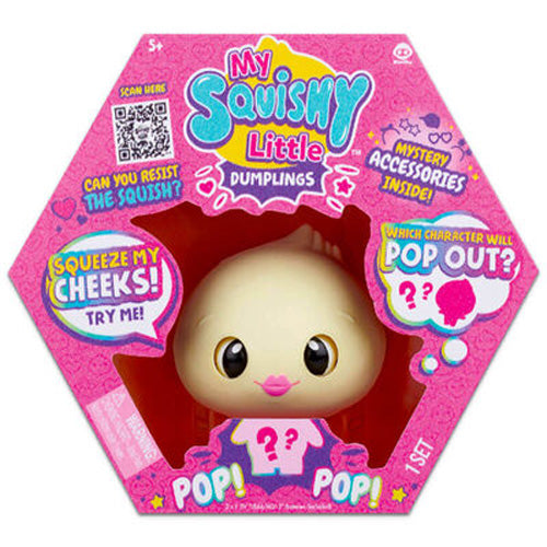 My Squishy Little Dumplings Interactive Doll Collectible with Accessories DOE (Purple)