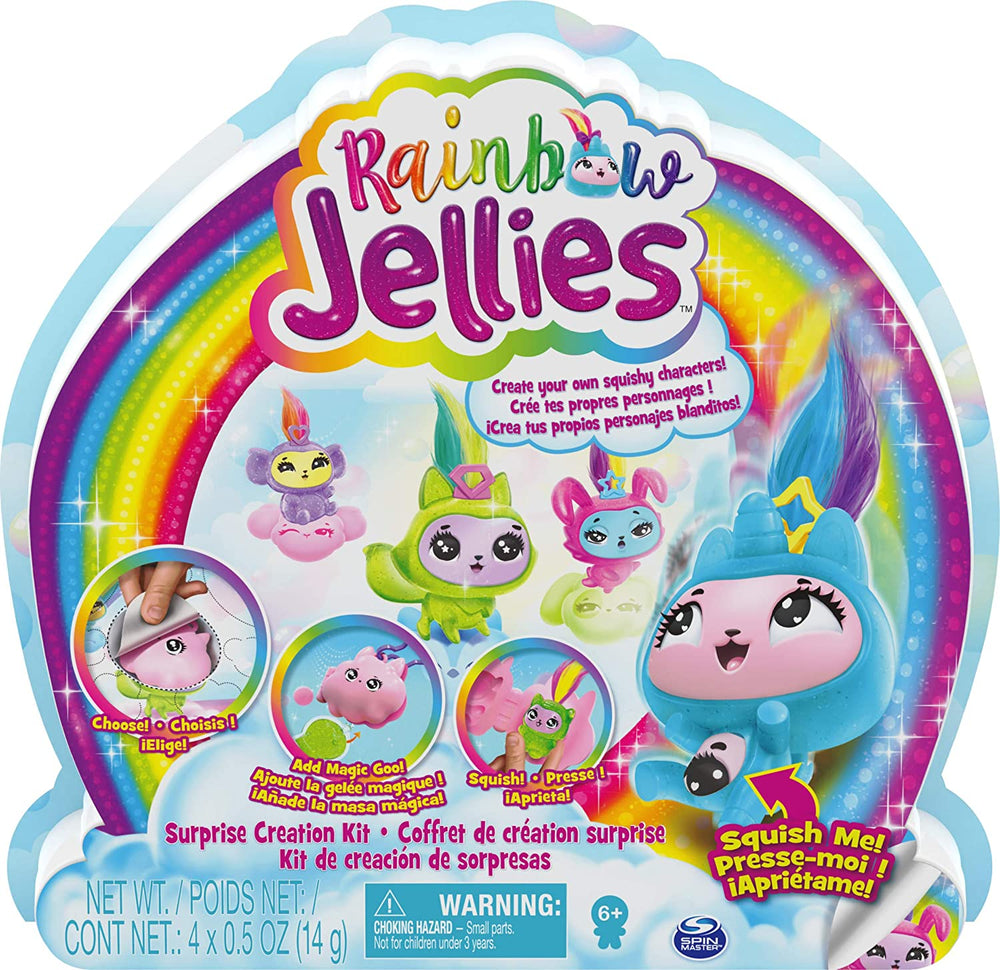 Rainbow Jellies Creation Kit with 25 Surprises to Make Your Own Squishy Characters