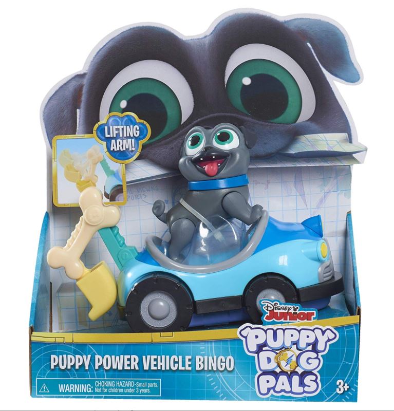 Puppy Dog Pals Disney Junior Power Vehicle Figure and Construction Vehicle - BINGO