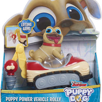 Puppy Dog Pals Disney Junior Power Vehicle Figure and Construction Vehicle - ROLLY