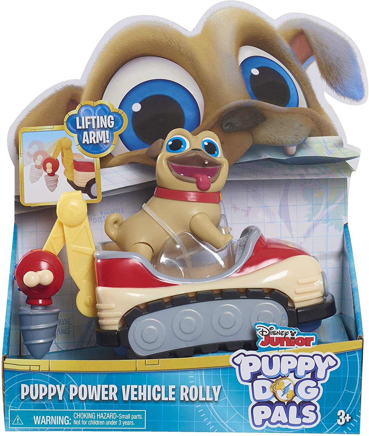 Puppy Dog Pals Disney Junior Power Vehicle Figure and Construction