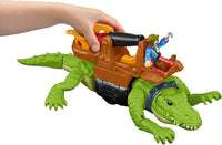 
              Fisher-Price Imaginext Walking Crocodile & Pirate Hook Figure Set With Projectile Launcher
            