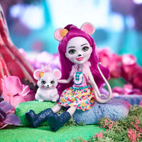 Enchantimals FXM76 Mayla Mouse Doll (6 Inch) and Fondue Animal Friend Figure