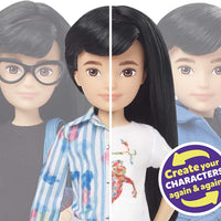 Creatable World Deluxe Character Kit Customizable Doll Black Straight Hair (GGG54)