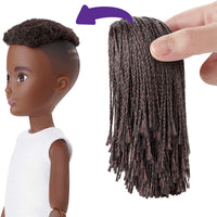 Creatable World Deluxe Character Kit Customisable Doll Black Braided Hair (GGG55)