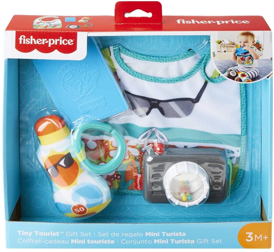 Fisher-Price Tiny Tourist Gift Set - 4 travel themed baby toys