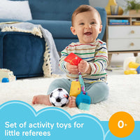 Fisher-Price Just for Kicks Gift Set: 3 soccer-themed baby activity toys for infants